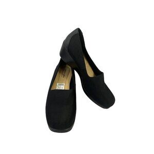 Comfort Plus by Predictions Women's Casual Black Wedges